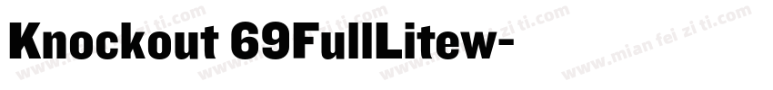 Knockout 69FullLitew字体转换